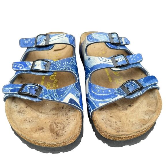 Birkenstock x Papillio Bandana Florida Sea Spray Sandals Size 7 - Picture 3 of 11
